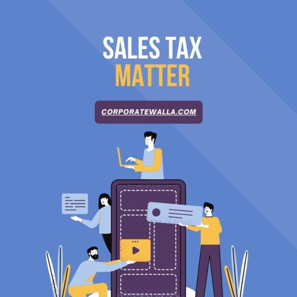 Sales Tax Matter